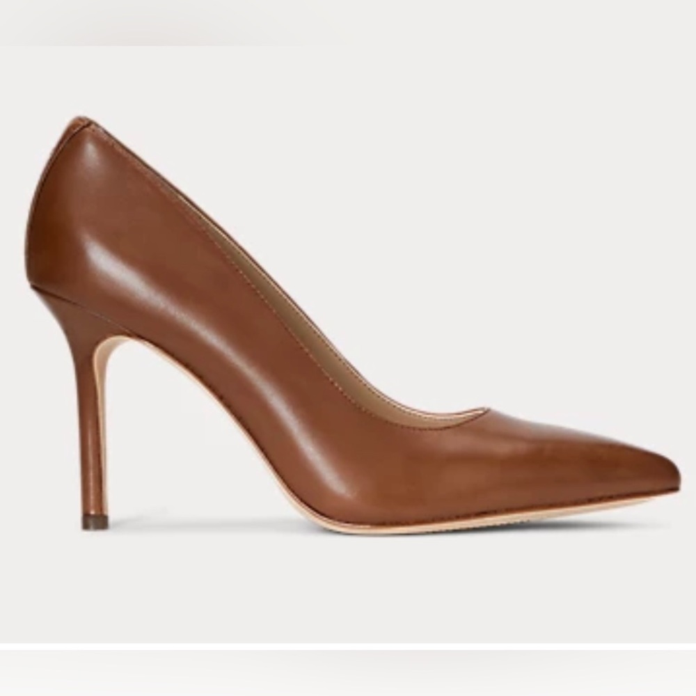 Lindella II Burnished Leather Pump | Ralph Lauren